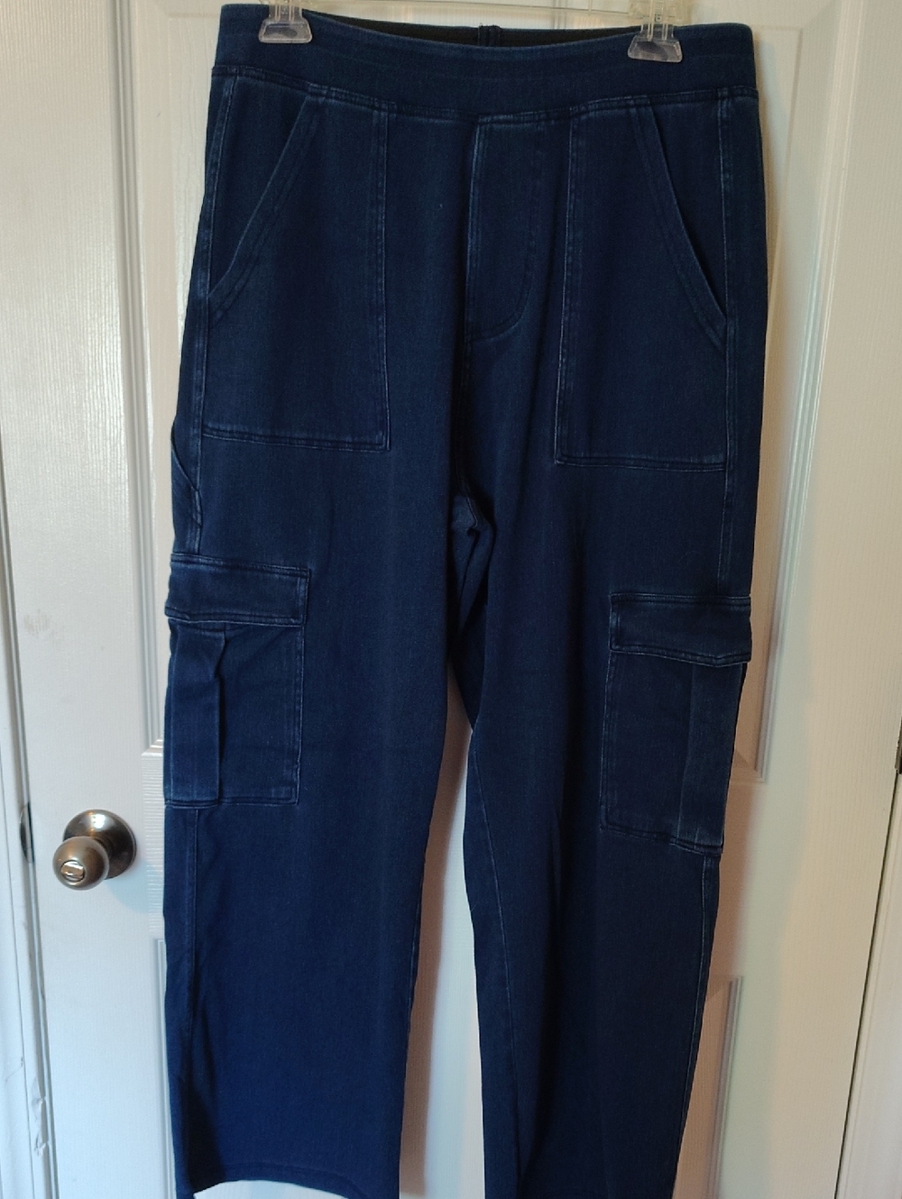 HALARA Stretch Denim Ladies Cargo Jeans Large Petite